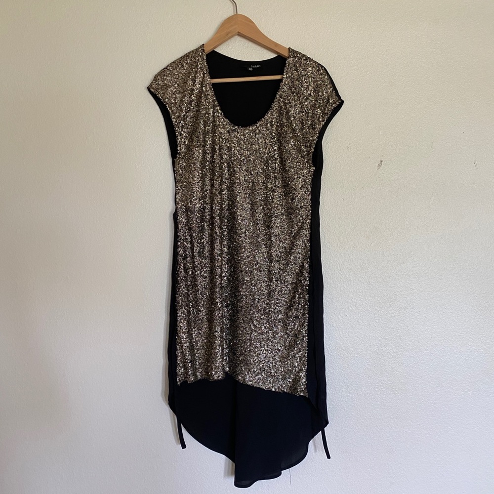 Gold Sequenced Dress Ladakh Size 4